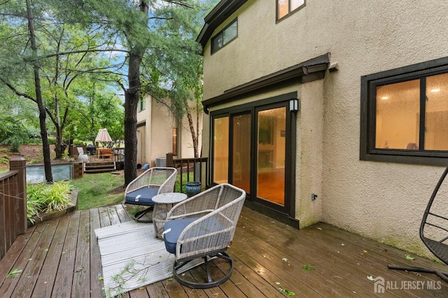 473 E Sayre Dr, Middlesex, NJ 08540 - view of wooden deck