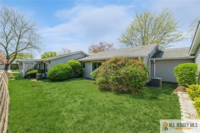 159 Pitman Rd Unit C, Monroe, NJ 08831 - exterior space with a lawn and central air condition unit