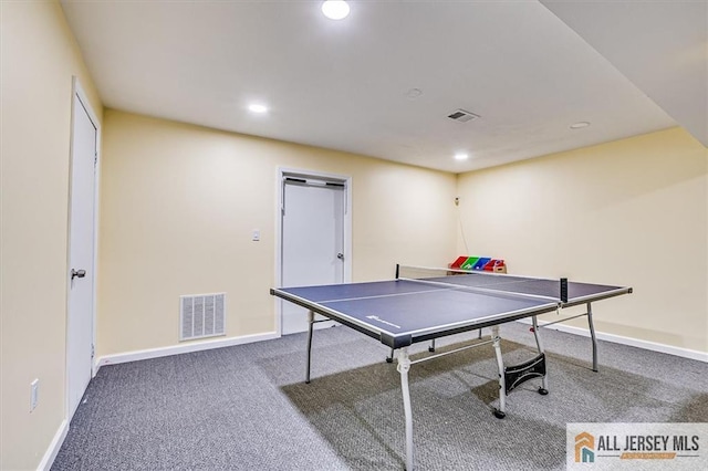 907 Maple Hill Dr Unit 907, Woodbridge Proper, NJ 07095 - rec room with carpet and recessed lighting