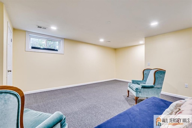 907 Maple Hill Dr Unit 907, Woodbridge Proper, NJ 07095 - sitting room featuring carpet and recessed lighting