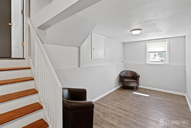 315 D St, Middlesex, NJ 08846 - unfurnished room with wood finished floors and stairs