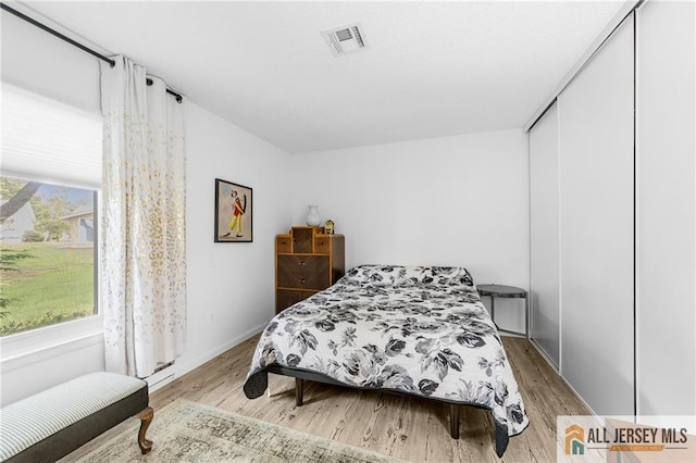 275 Convent Rd Unit 275A, Monroe, NJ 08831 - bedroom featuring light wood-style floors, multiple windows, and a closet