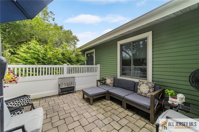 275 Convent Rd Unit 275A, Monroe, NJ 08831 - view of patio / terrace with an outdoor living space