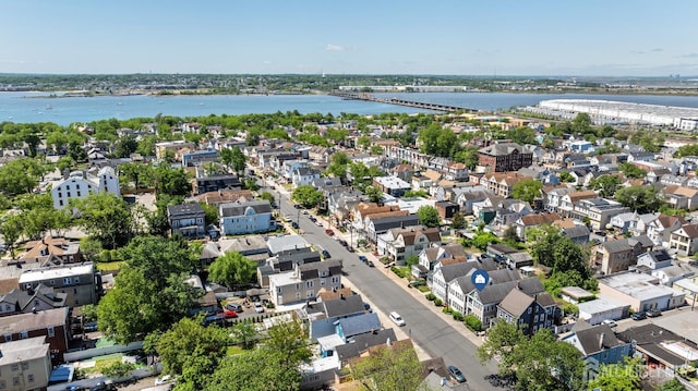 183 State St, Perth Amboy, NJ 08861 - aerial view of residential area with a notable bridge and a large body of water