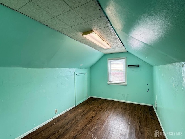 341 David St, South Amboy, NJ 08879 - additional living space featuring wood finished floors and vaulted ceiling