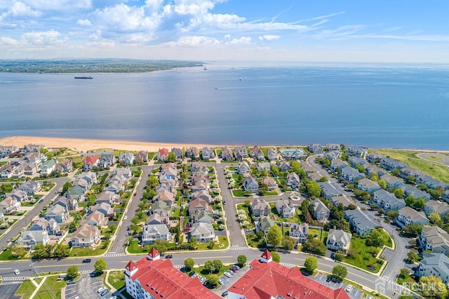 341 David St, South Amboy, NJ 08879 - aerial view of residential area featuring a large body of water