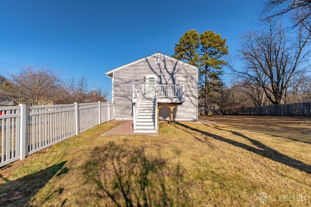 exterior space with a deck