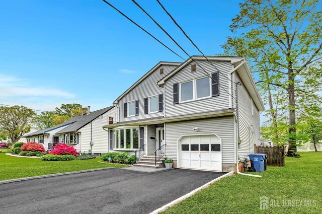96 Chain O Hills Rd, Iselin, NJ 08830 - traditional-style home with an attached garage and driveway