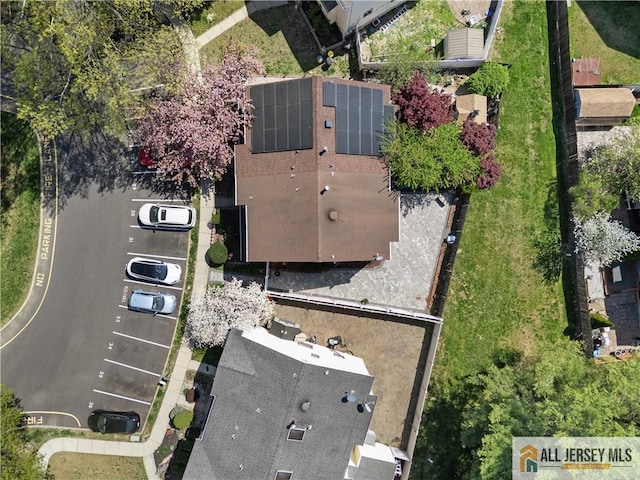 aerial view of property's location