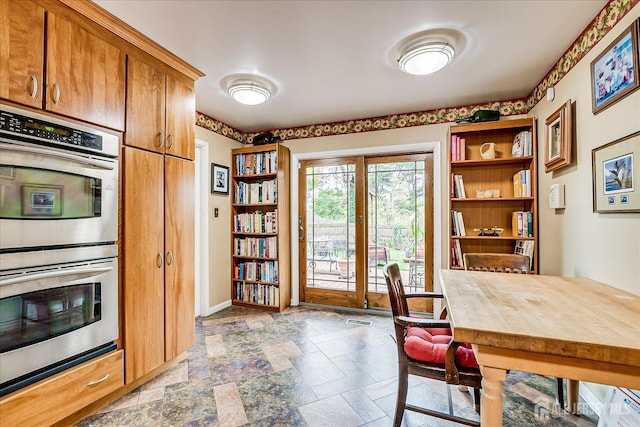 27 Landry Rd, Franklin Twsp, NJ 08873 - office area with stone tile floors and baseboards