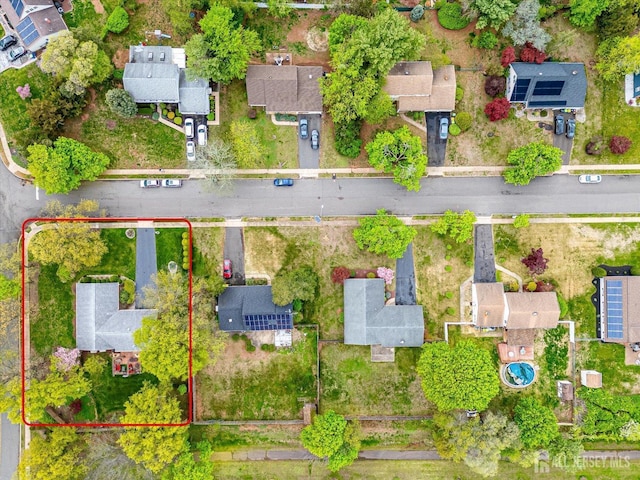 27 Landry Rd, Franklin Twsp, NJ 08873 - aerial view of residential area featuring property boundaries highlighted