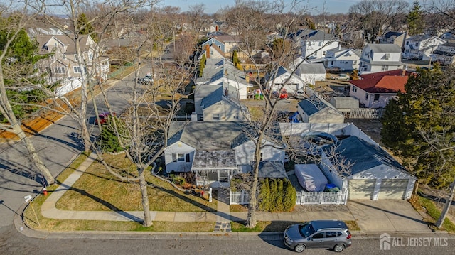 drone / aerial view featuring a residential view