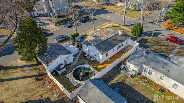 birds eye view of property featuring a residential view