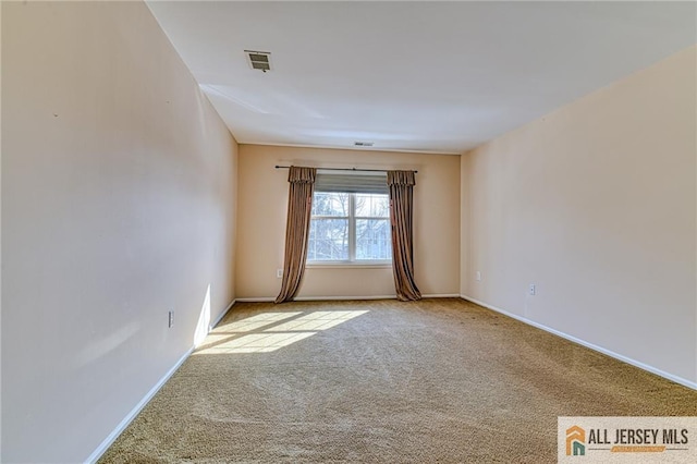 view of carpeted empty room