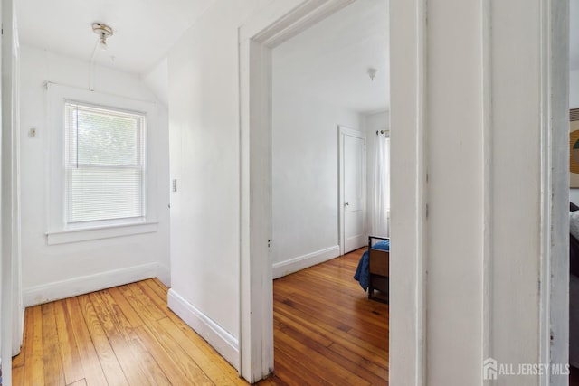 373 Rushmore Ave, Piscataway, NJ 08854 - corridor featuring hardwood / wood-style flooring and baseboards