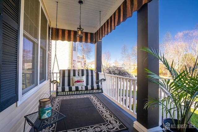 105 Recklesstown Way, Chesterfield, NJ 08515 - balcony featuring covered porch