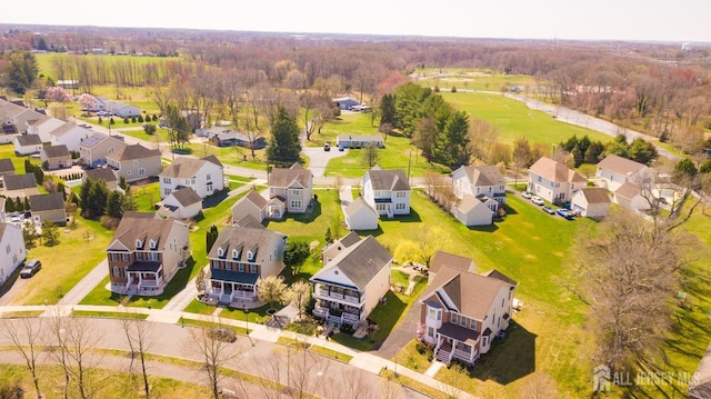 105 Recklesstown Way, Chesterfield, NJ 08515 - birds eye view of property featuring a forest view and a residential view