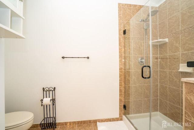 105 Recklesstown Way, Chesterfield, NJ 08515 - full bath featuring tile patterned flooring, toilet, and a shower stall