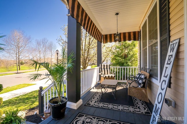105 Recklesstown Way, Chesterfield, NJ 08515 - view of patio / terrace featuring covered porch