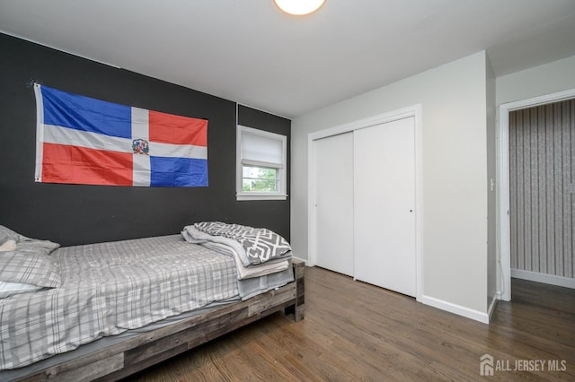 18 Chipper Dr, South Brunswick, NJ 08824 - bedroom with wood finished floors and a closet