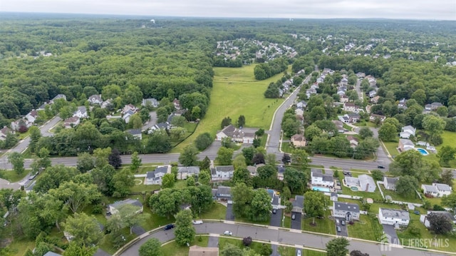 18 Chipper Dr, South Brunswick, NJ 08824 - aerial perspective of suburban area with a heavily wooded area