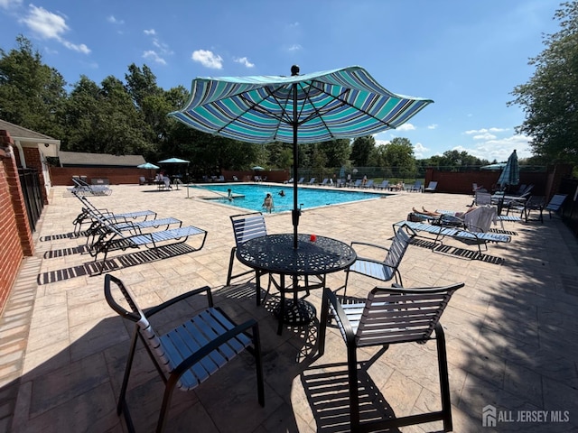 3605 Riddle Ct, Bridgewater, NJ 08807 - community pool featuring a patio