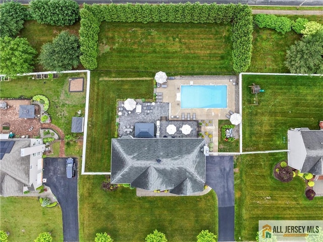 8 Adam Ct, Monroe, NJ 08831 - drone / aerial view of a pool