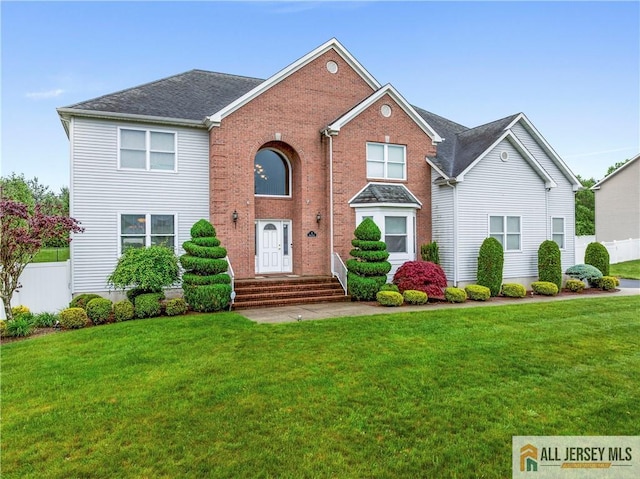 8 Adam Ct, Monroe, NJ 08831 - traditional-style house featuring brick siding