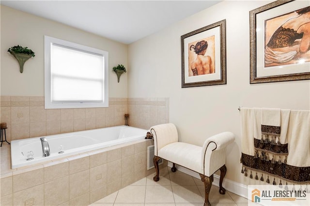 8 Adam Ct, Monroe, NJ 08831 - bathroom with tile patterned flooring and a bath