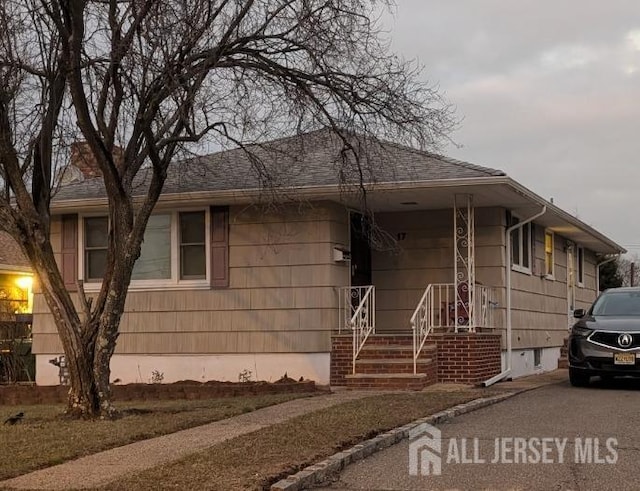 view of front of home