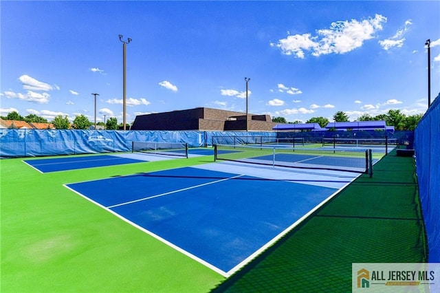 view of sport court featuring basketball court