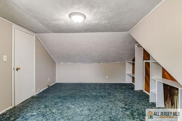 31 Lehigh Ave, Edison, NJ 08837 - bonus room with a textured ceiling, carpet flooring, and vaulted ceiling