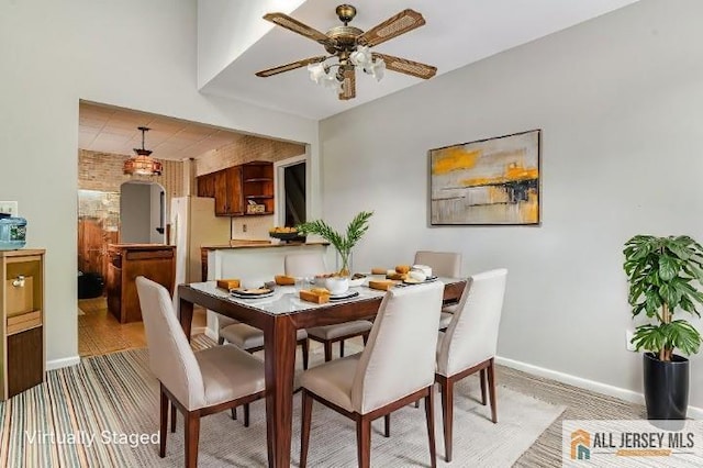 31 Lehigh Ave, Edison, NJ 08837 - dining room with ceiling fan and light carpet