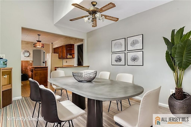 31 Lehigh Ave, Edison, NJ 08837 - dining room featuring a ceiling fan and light colored carpet
