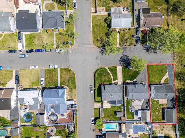 137 Grand Ave, Iselin, NJ 08830 - aerial perspective of suburban area with property boundaries highlighted