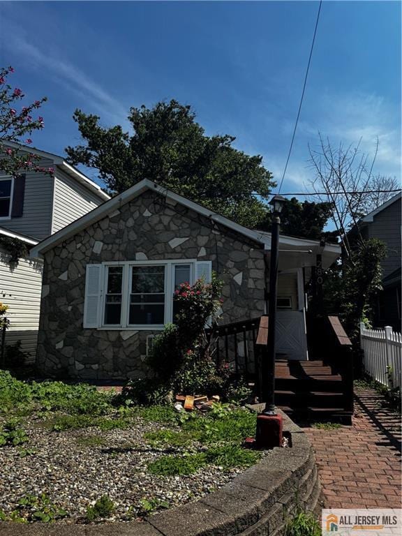 280 Shoreland Cir S, Amboy, NJ 08879 - view of front of property featuring stone siding