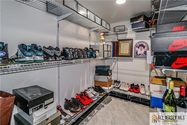 view of storage area