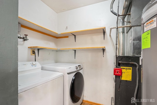 224 Pennsylvania Way N, Brunswick, NJ 08902 - washroom with independent washer and dryer and heating unit