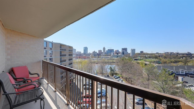 30 S Adelaide Ave Unit 7H, Highland Park, NJ 08904 - balcony featuring a view of skyline