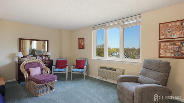 30 S Adelaide Ave Unit 7H, Highland Park, NJ 08904 - living area with a wall mounted air conditioner and carpet flooring
