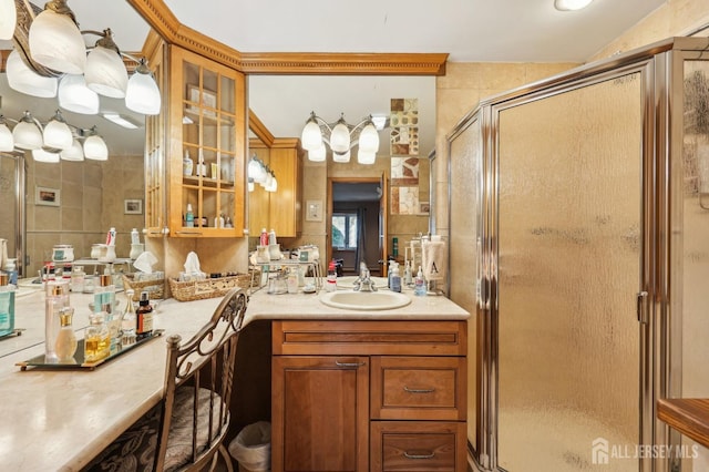 6 Claremont Ave, Colonia, NJ 07067 - bathroom with a stall shower and vanity