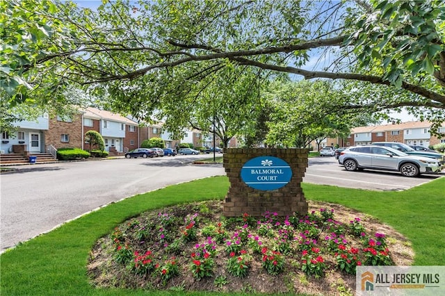 2507 Balmoral Ct, Hillsborough, NJ 08844 - community sign featuring a residential view and uncovered parking