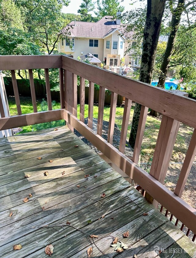 view of wooden terrace