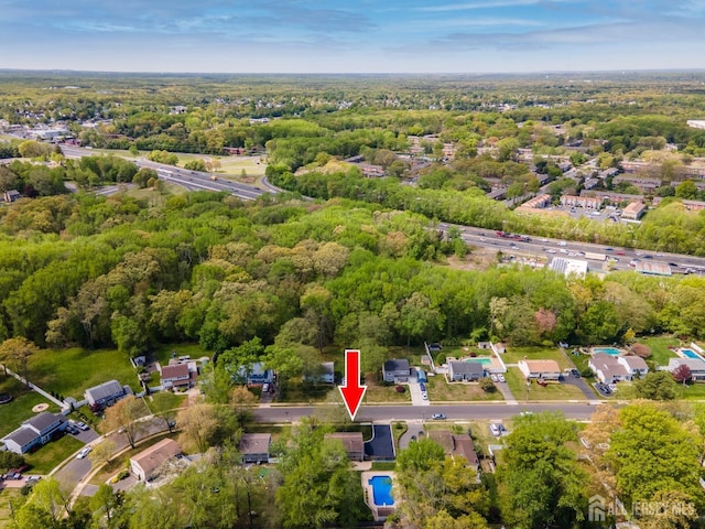 aerial view of property and surrounding area