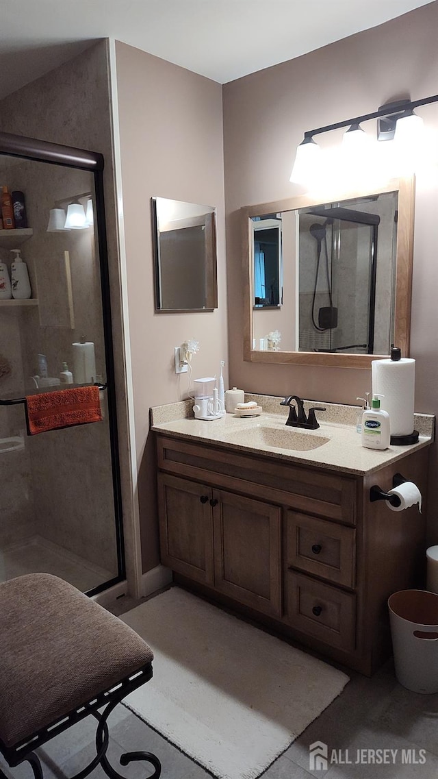 90 Clay St, North Brunswick, NJ 08902 - full bathroom featuring a shower stall and vanity