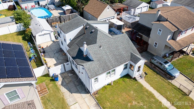 drone / aerial view featuring a residential view