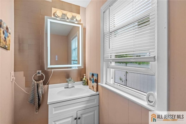 bathroom with vanity