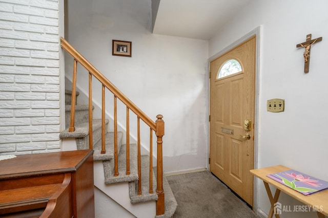 958 Apgar Ter, Rahway, NJ 07065 - carpeted foyer featuring stairs