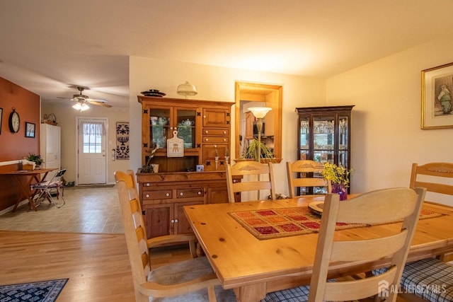 11 Drexel Ter, Monroe, NJ 08831 - dining space with ceiling fan and light wood-style floors