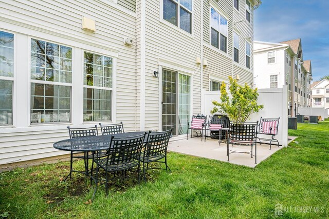 224 Park Ln, Dunellen, NJ 08812 - view of patio with central AC unit